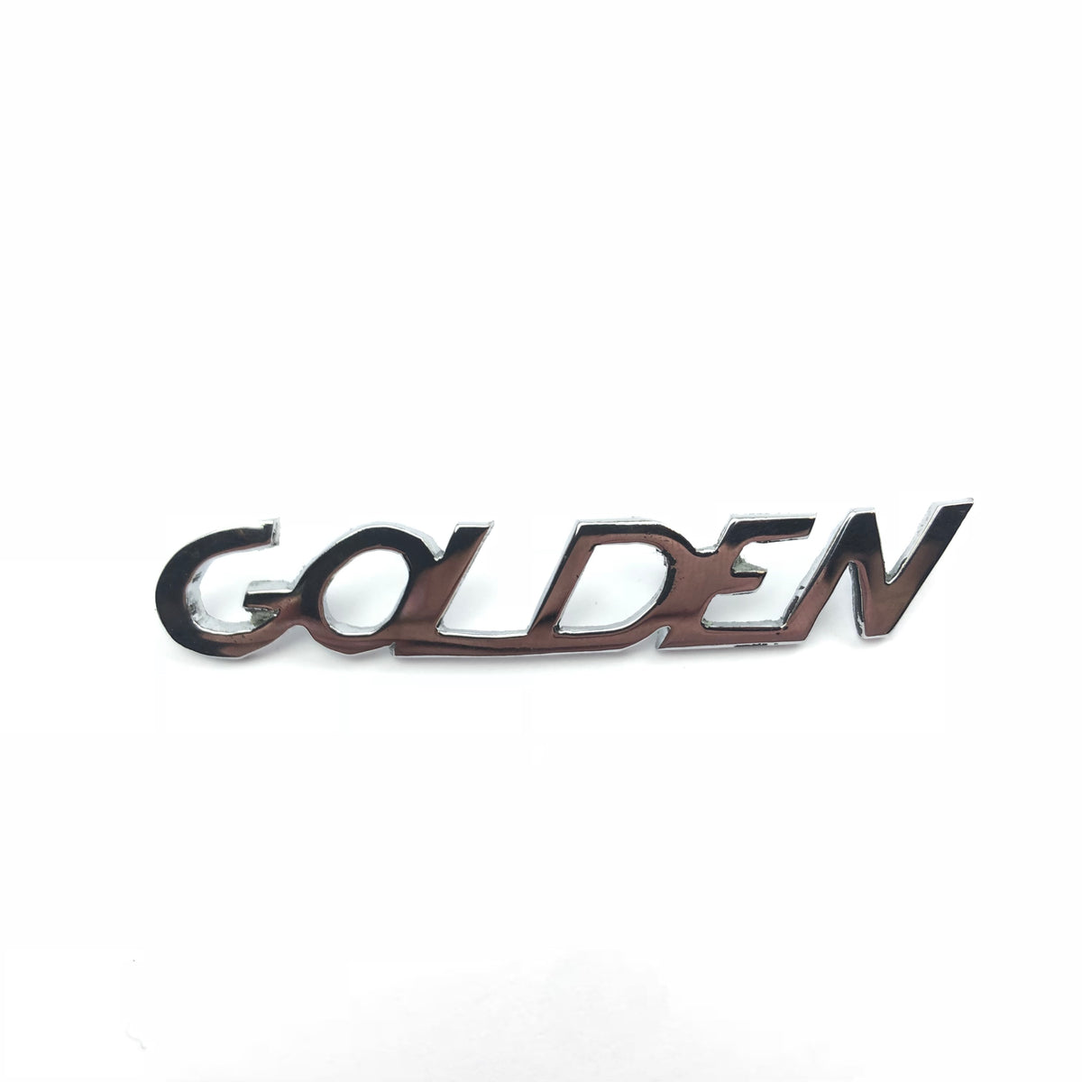Lambretta GOLDEN Legshield Badge - Chrome