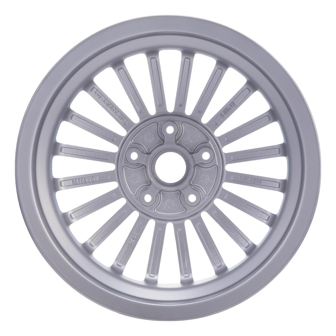 Vespa GTS Super GT GTV L 125-300cc SIP Wheel Rim 3.00 x 12” - Silver