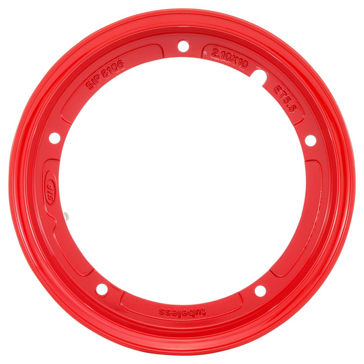 Vespa PX LML T5 V50 Rally Super Sprint SIP Tubeless Wheel Rim 10" x 2.1" - Red