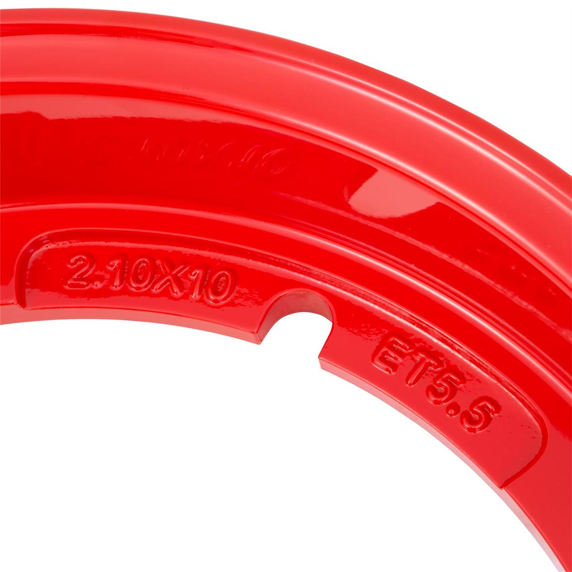 Vespa PX LML T5 V50 Rally Super Sprint SIP Tubeless Wheel Rim 10" x 2.1" - Red - 3 Pack Bundle