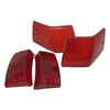 Vespa PX PE T5 LML 125 150 200 Indicator Lenses Set - Red