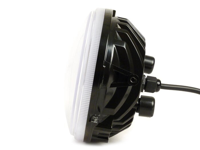 LED HighPower Headlight 120mm - Lambretta LI/TV (Serie 1-3), Jet, Vespa SS50, SS90, PV125, ET3, Super, VNB, VBA, VBB, GS150, GS160