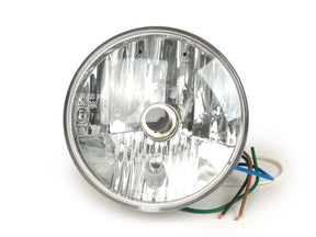 Vespa SS50/90 Prim ET3 Super VNV VBA/B GS150/160 VGLA/B Halogen Headlight Conversion 12V 35/35W HS1 (H4) Ø=120mm