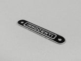 Lambretta Series 1-3 LI LIS SX TV Innocenti Rear Seat Badge Plaque Black - Casa Lambretta