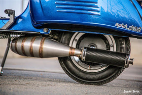 Vespa Lambretta SIP Performance NG/2.0 Exhaust Silencer End Can - Carbon