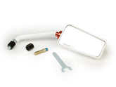 Vespa Lambretta Universal Stage6 F1 White Mirror M8 x 20 - Right Hand