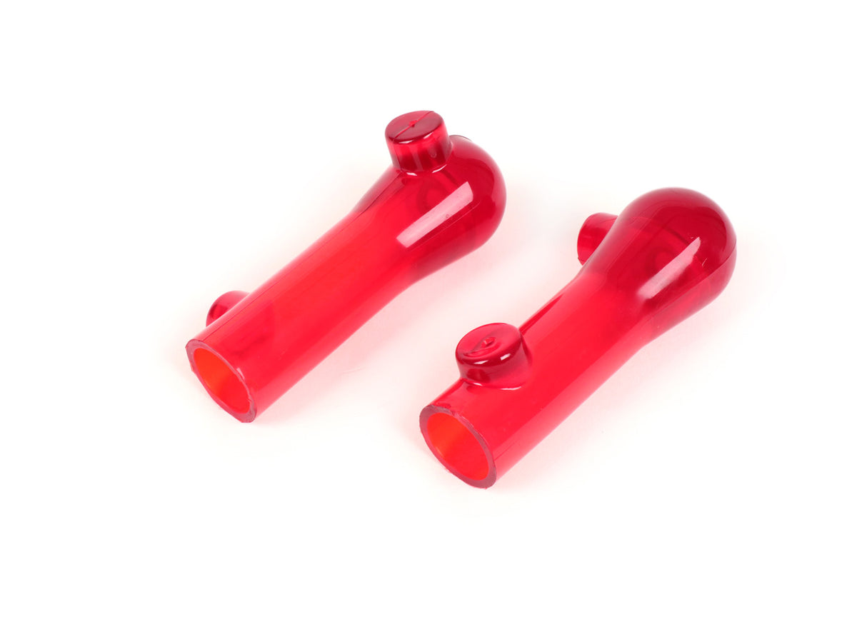Vespa Sprint Super Rally GS150 GL VBB Centre Stand Feet 20mm Bubble Style - Transparent Red
